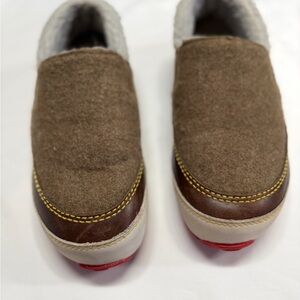Sorel Brown and Red Slip-On Loafers